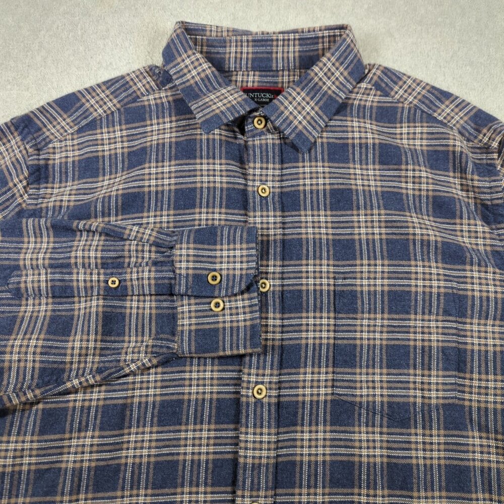 UNTUCKit Shirt Mens XL Plaid Long Sleeve Flannel Button Up Relusso